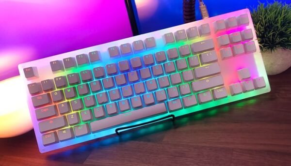 Womier K87 Cosmic Edition 75% Keyboard, 87 Keys Gaming Keyboard, Hot Swappable TKL Mechanical Keyboard, RGB Keyboard for PC MAC PS4 Xbox Laptop, Womier Sky Switches